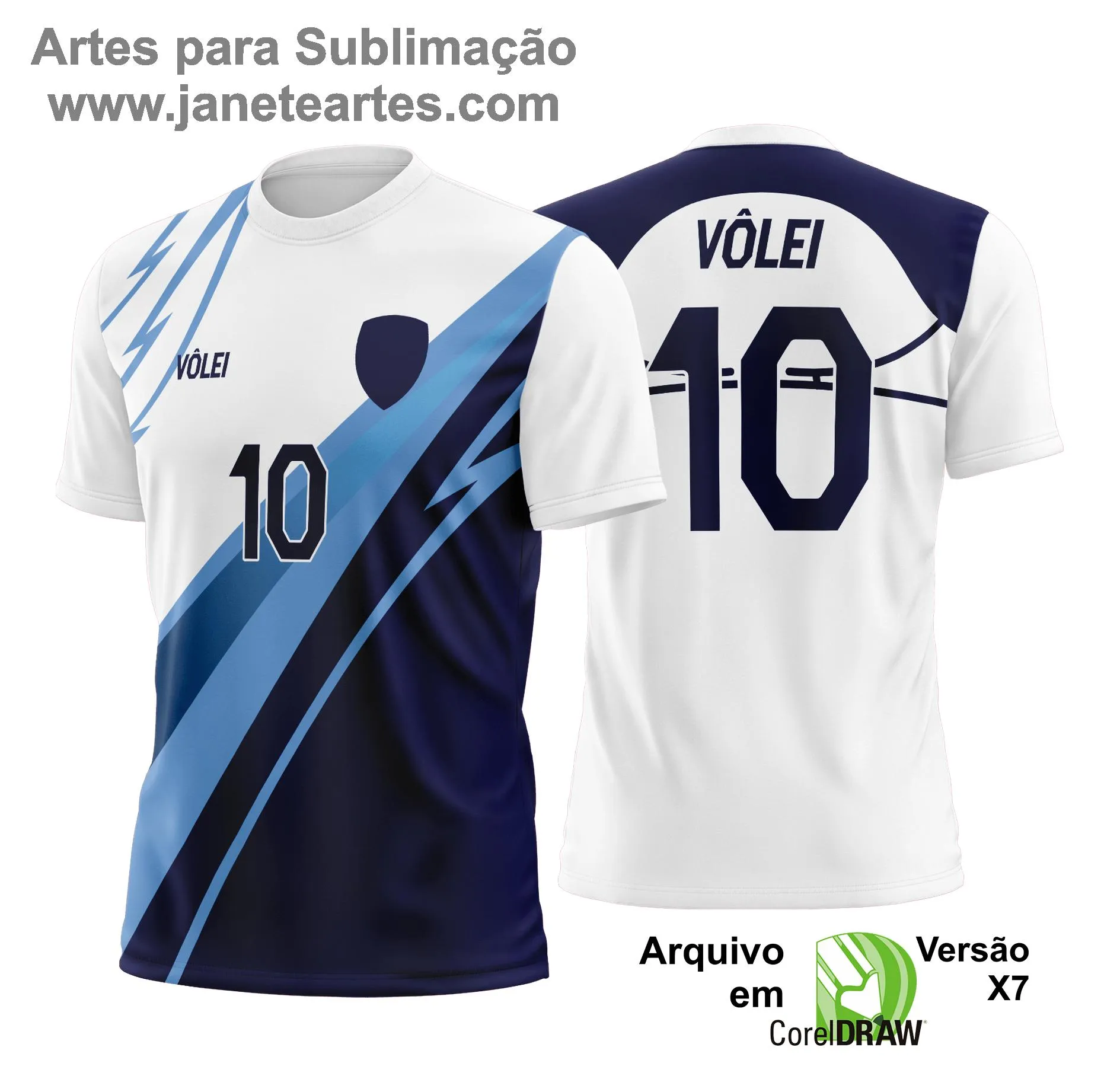 Arte Vetor Camisa de Vôlei - Estampa Camisa de Vôlei