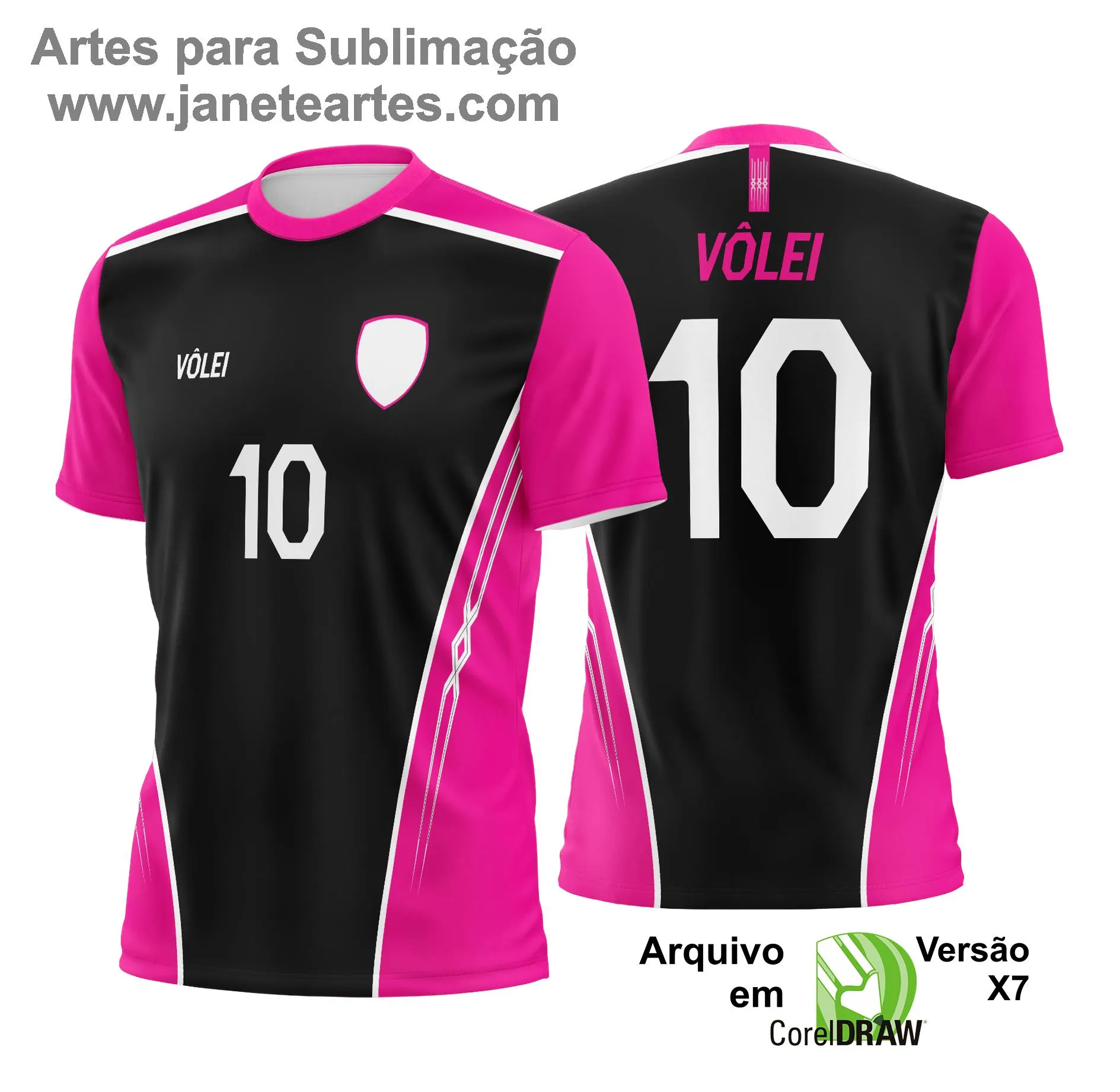 Arte Vetor Camisa de Vôlei - Estampa Camisa de Vôlei