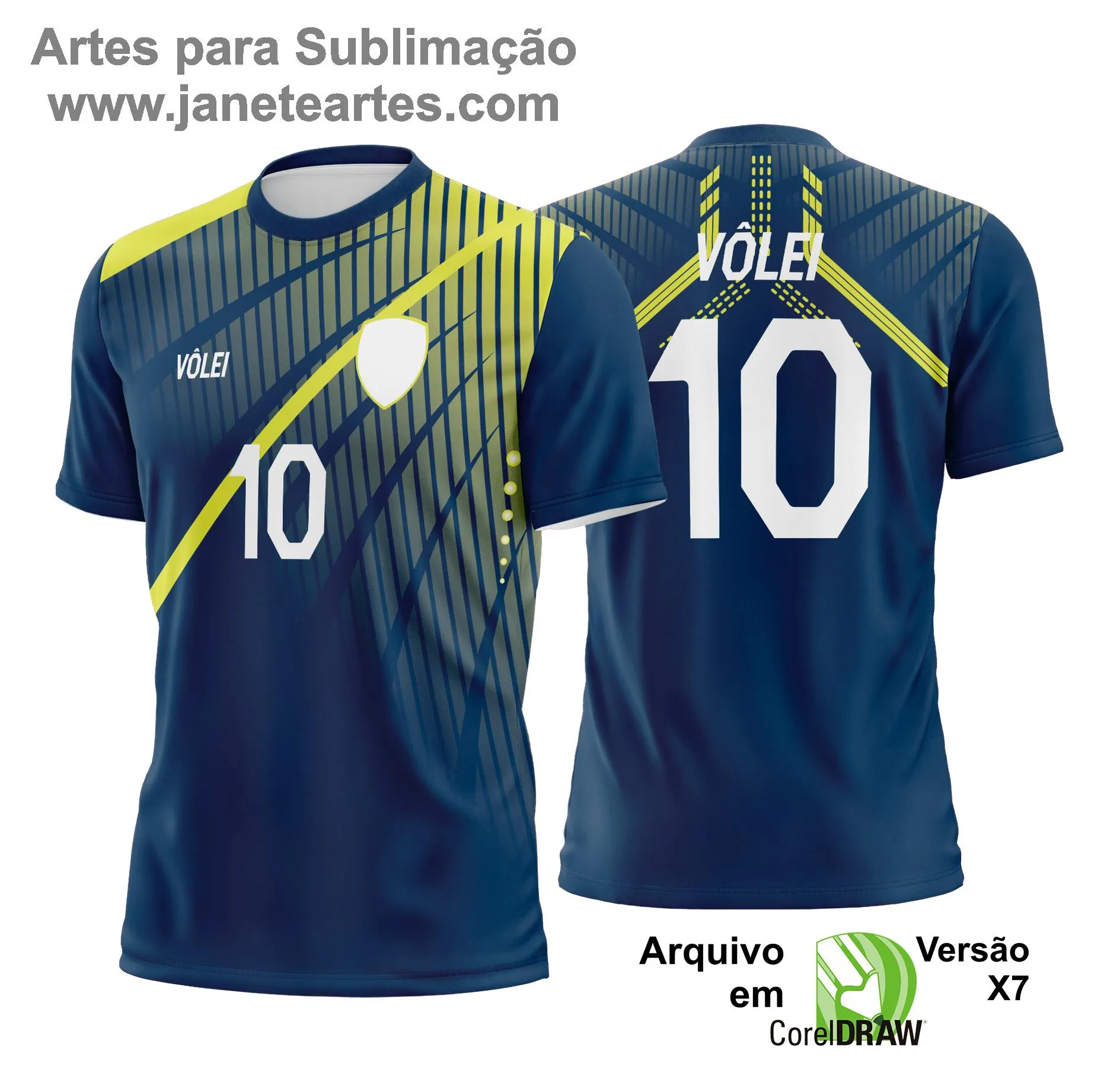 Arte Vetor Camisa de Vôlei - Estampa Camisa de Vôlei