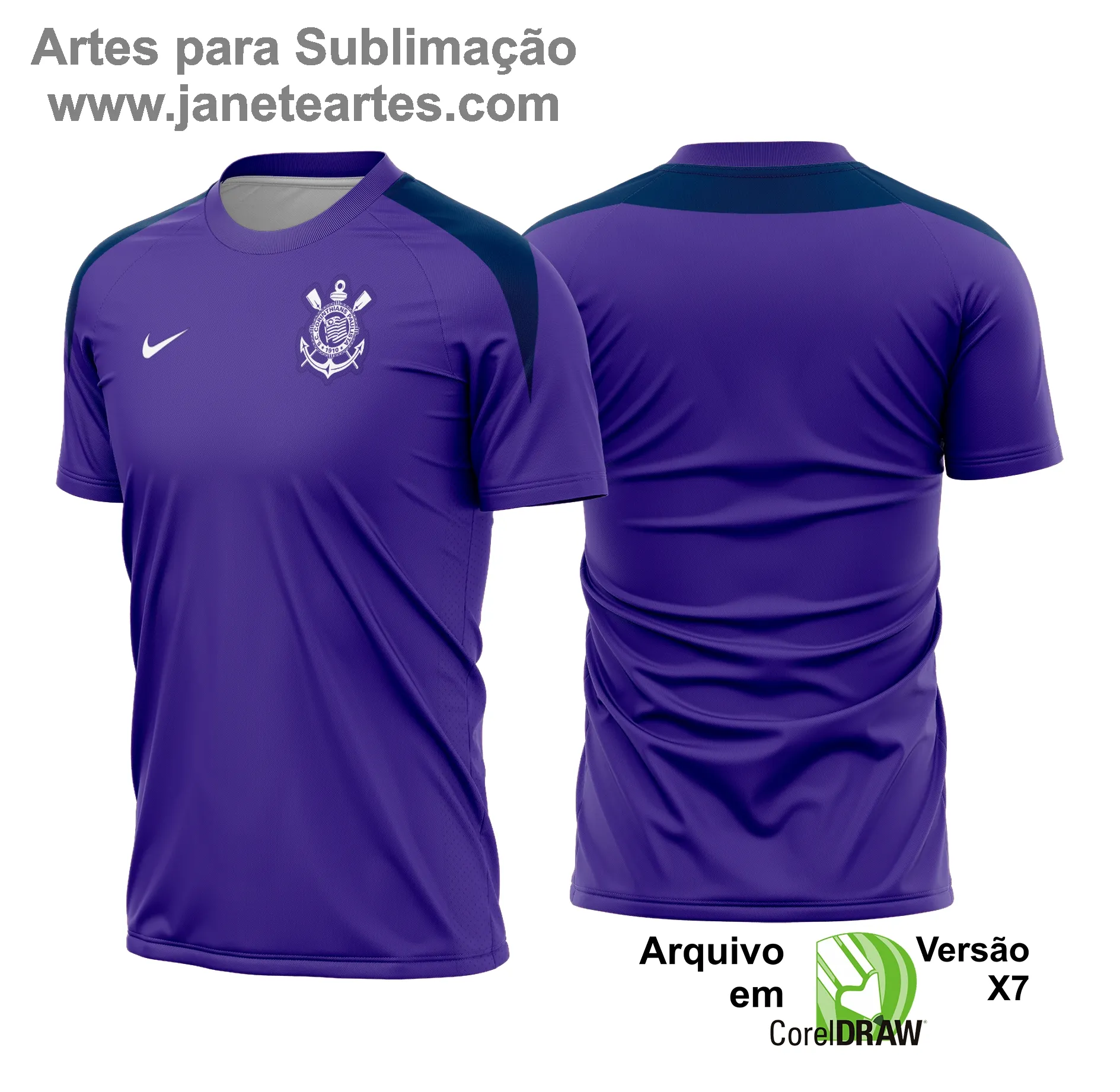 Camisa do Corinthians Treino 2025 - 2026 - Arte Vetor