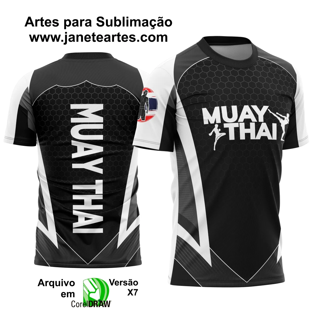 rte Vetor Camisa Profissão Muay Thai