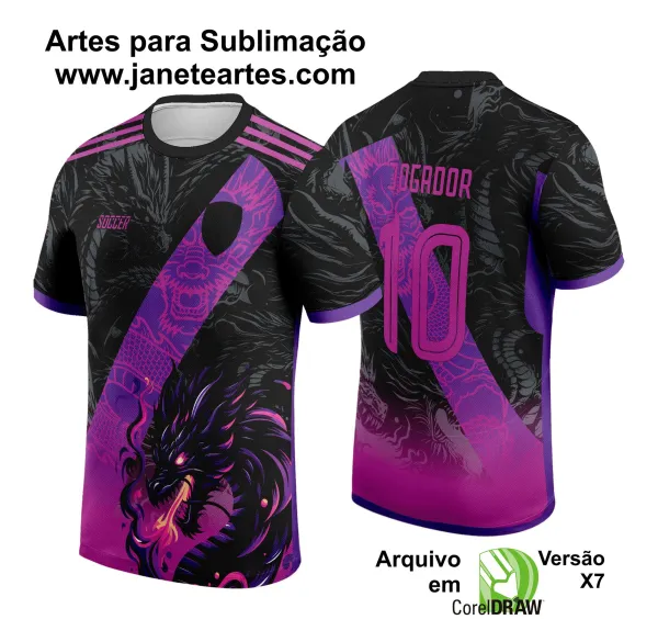 Arte Vetor Camisa Interclasse Dragão - Jogos Internos 2024 - 2025