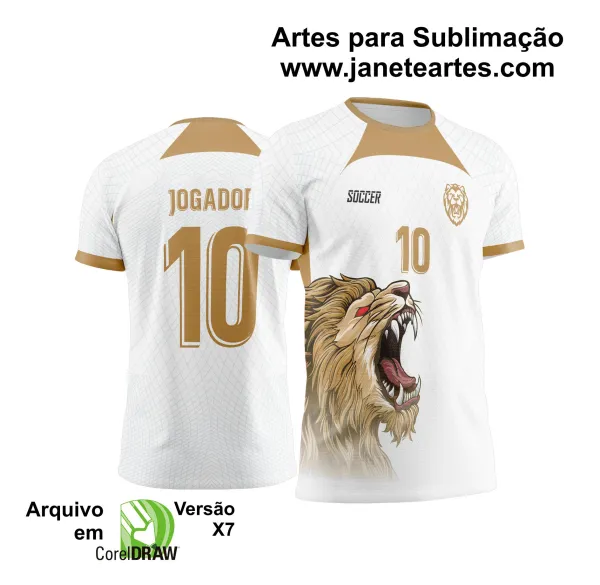  Arte Vetor Camisa Interclasse Leão Dourado - Jogos Internos 2024 - 2025