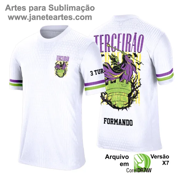  Camisa Terceirão - Arte Vetor - Bruxa