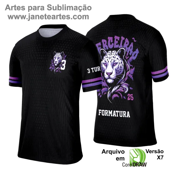  Camisa Terceirão - Arte Vetor - Pantera