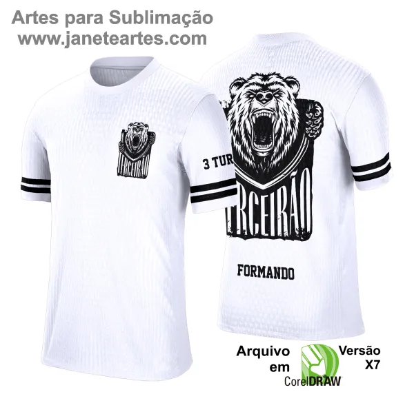  Camisa Terceirão - Arte Vetor - Urso