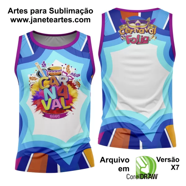 Arte Camisa Bloco Abadá Sublimação Carnaval 2024 - Modelo 05