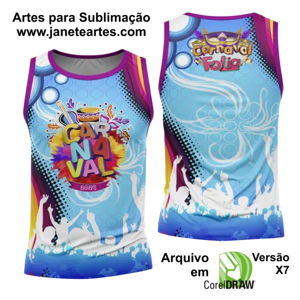 Arte Camisa Bloco Abadá Sublimação Carnaval 2024 - Modelo 15