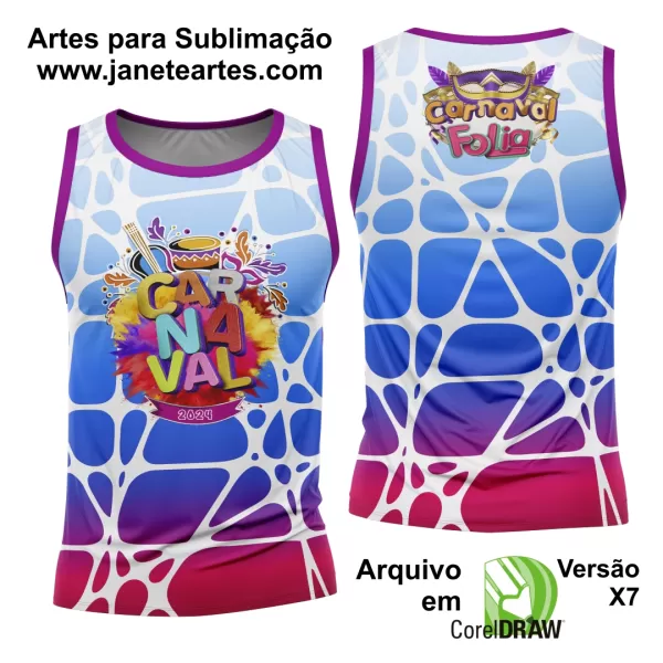 Arte Camisa Bloco Abadá Sublimação Carnaval 2024 - Modelo 20