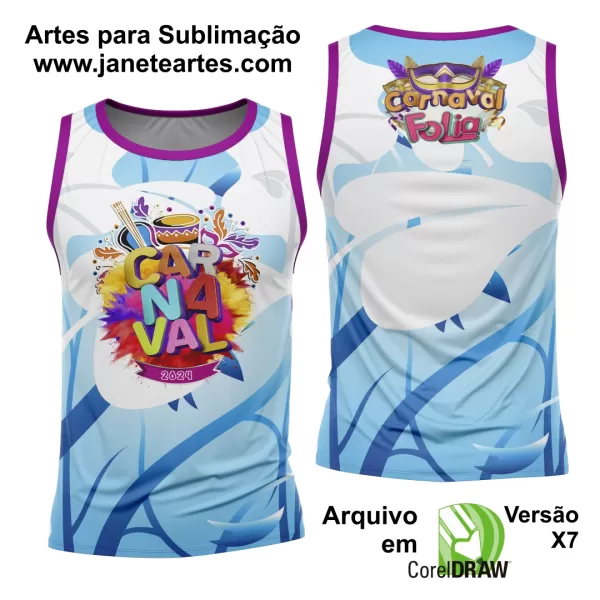 Arte Camisa Bloco Abadá Sublimação Carnaval 2024 - Modelo 39