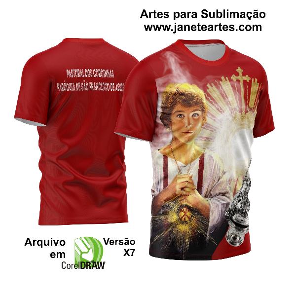 Arte Camisa São Tarcísio Coroinhas camiseta Sublimação