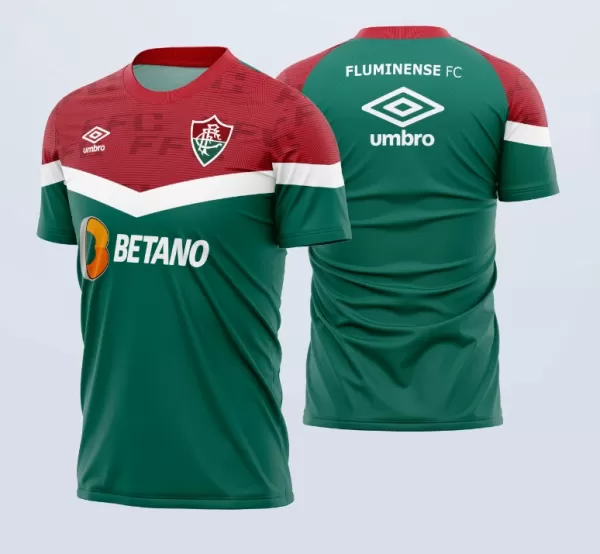 Arte Camisa Titular Fluminense Treino 2023 - 2024