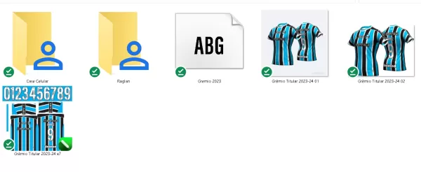 Arte Camisa Titular Grêmio 2023-24 Sublimação
