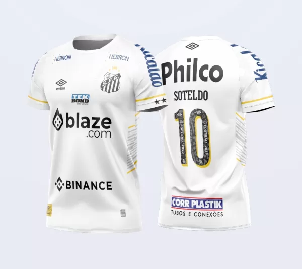 Arte Camisa Titular Santos 2023 - 2024