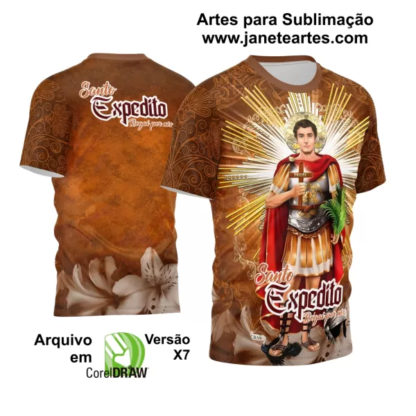Arte Camisa Vetor Religião 2024 - Santo Expedito