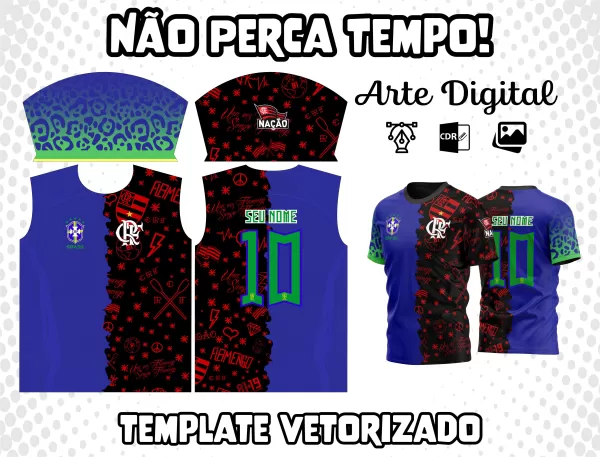Arte Camisa do Flamengo Brasil M6