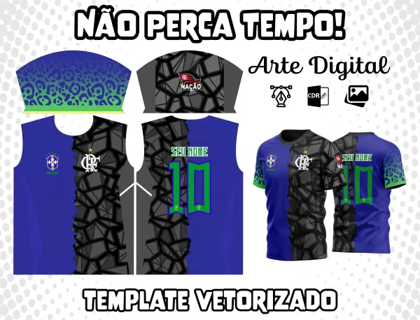 Arte Camisa do Flamengo Brasil Goleiro M4