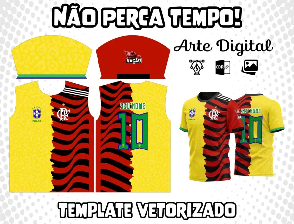 Arte Camisa do Flamengo brasil m3