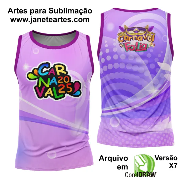 Arte Estampa Camisa Abadá de Carnaval 2025