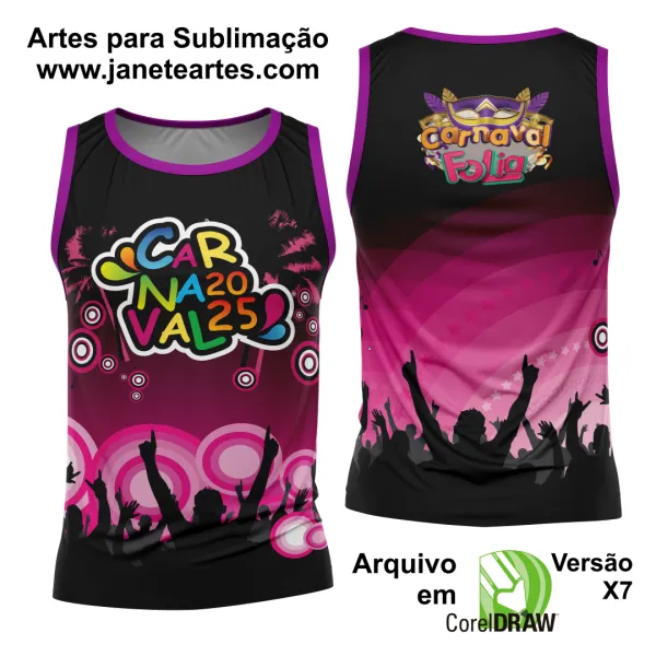 Arte Estampa Camisa Abadá de Carnaval 2025