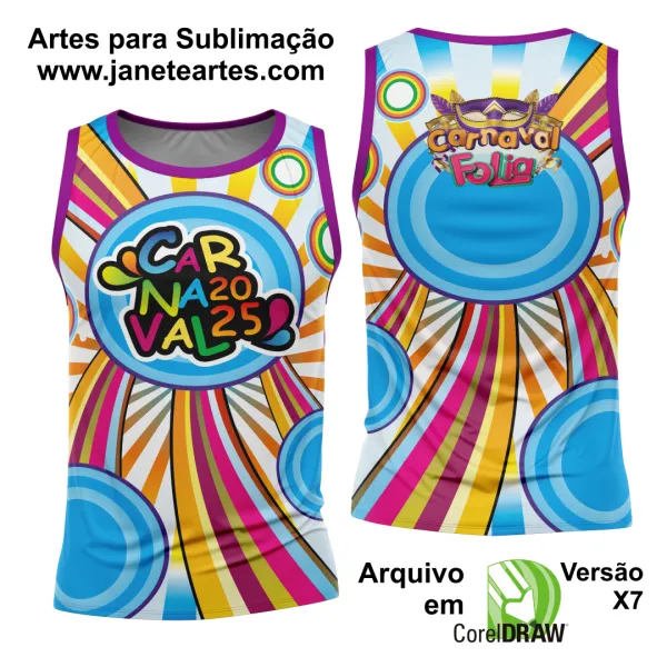 Arte Estampa Camisa Abadá de Carnaval 2025