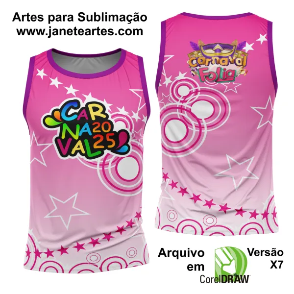 Arte Estampa Camisa Abadá de Carnaval 2025 - Modelo 23