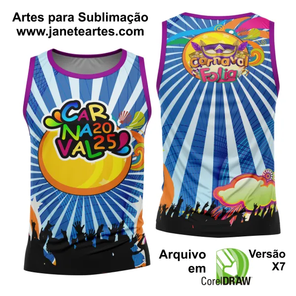 Arte Estampa Camisa Abadá de Carnaval 2025 - Modelo 23