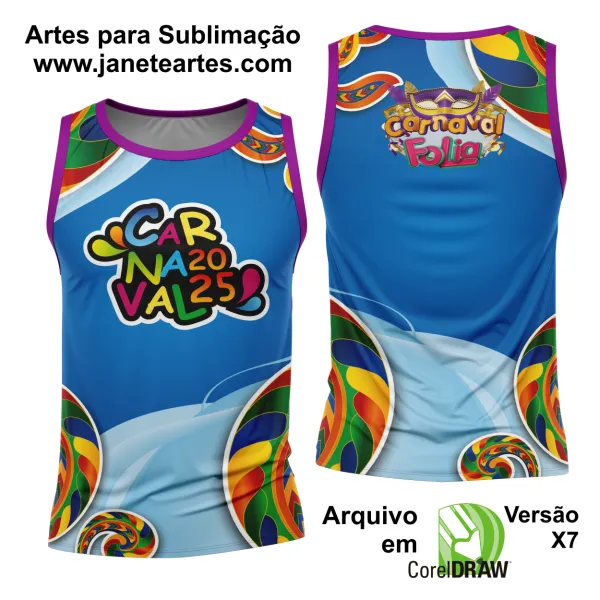 Arte Estampa Camisa Abadá de Carnaval 2025 - Modelo 23