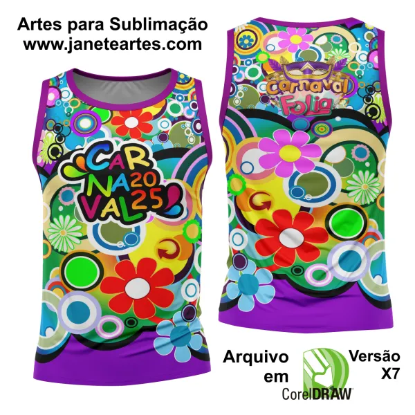 Arte Estampa Camisa Abadá de Carnaval 2025 - Modelo 23