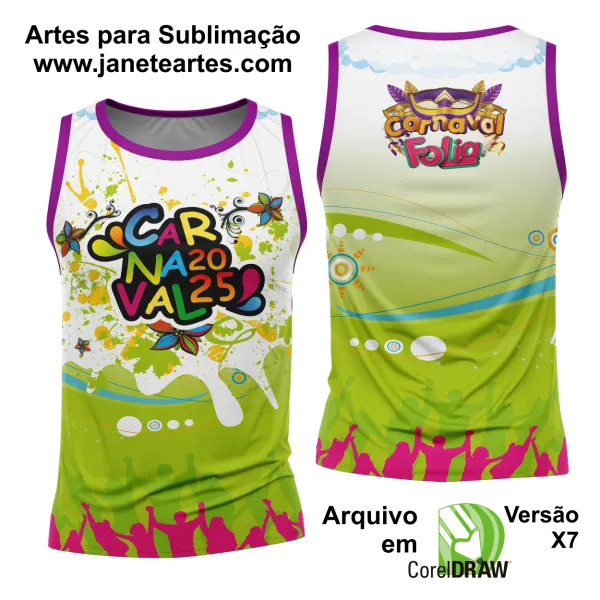 Arte Estampa Camisa Abadá de Carnaval 2025 - Modelo 23