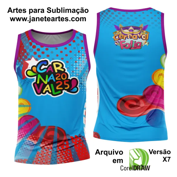 Arte Estampa Camisa Abadá de Carnaval 2025 - Modelo 23