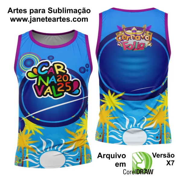 Arte Estampa Camisa Abadá de Carnaval 2025 - Modelo 23