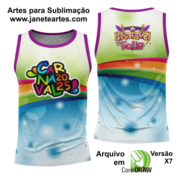 Arte Estampa Camisa Abadá de Carnaval 2025 - Modelo 23