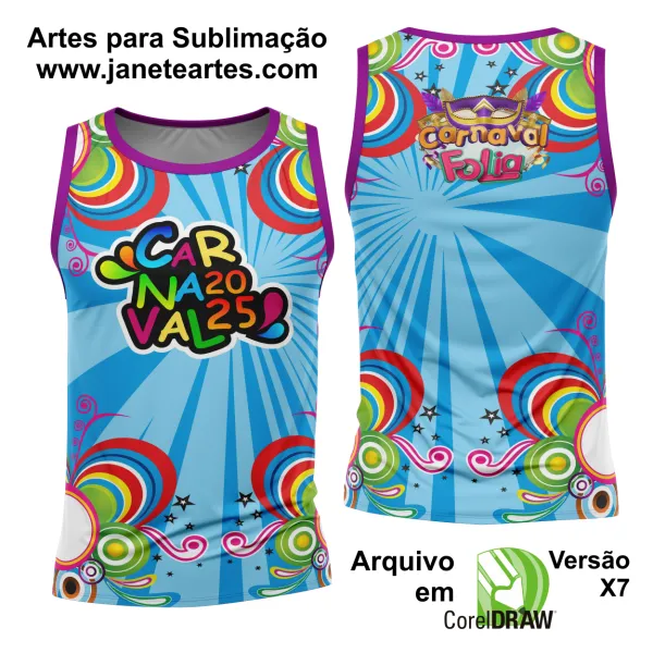 Arte Estampa Camisa Abadá de Carnaval 2025 - Modelo 23