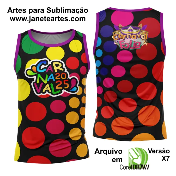 Arte Estampa Camisa Abadá de Carnaval 2025 - Modelo 23