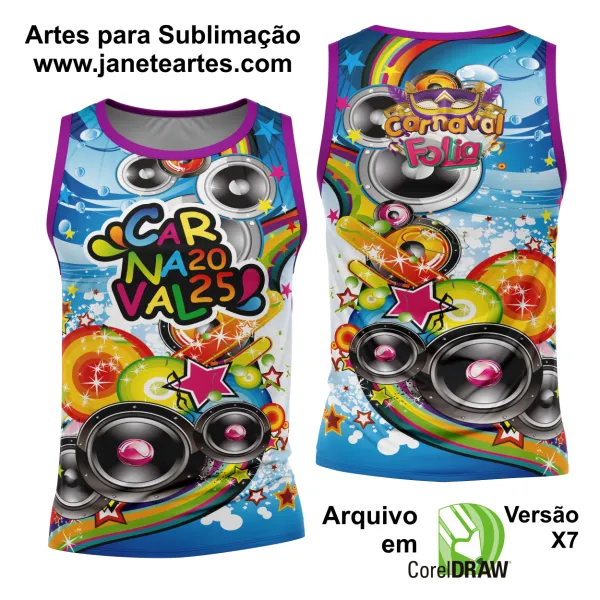 Arte Estampa Camisa Abadá de Carnaval 2025 - Modelo 23