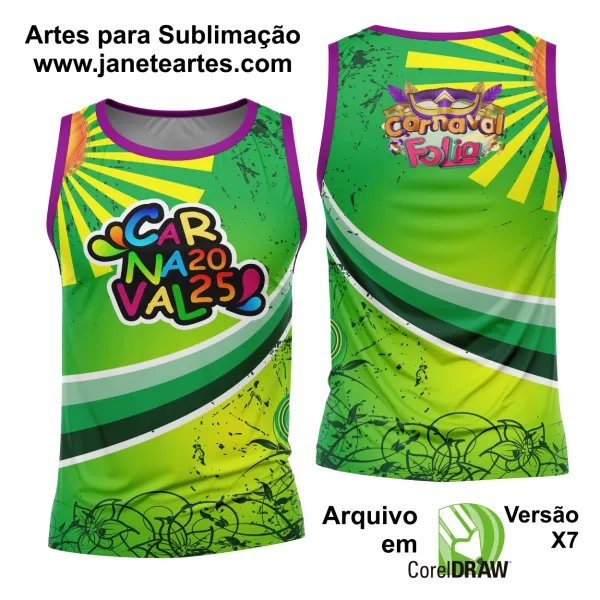 Arte Estampa Camisa Abadá de Carnaval 2025 - Modelo 23