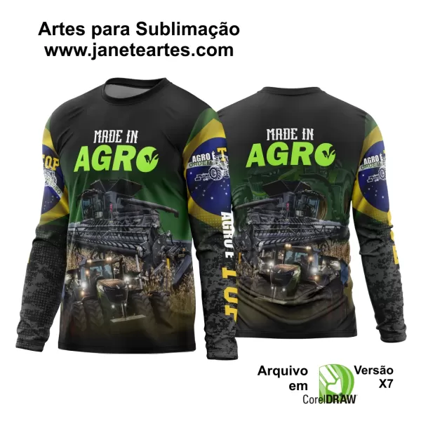 Arte Estampa Camisa Agro 2024 Maquinas Agrícola