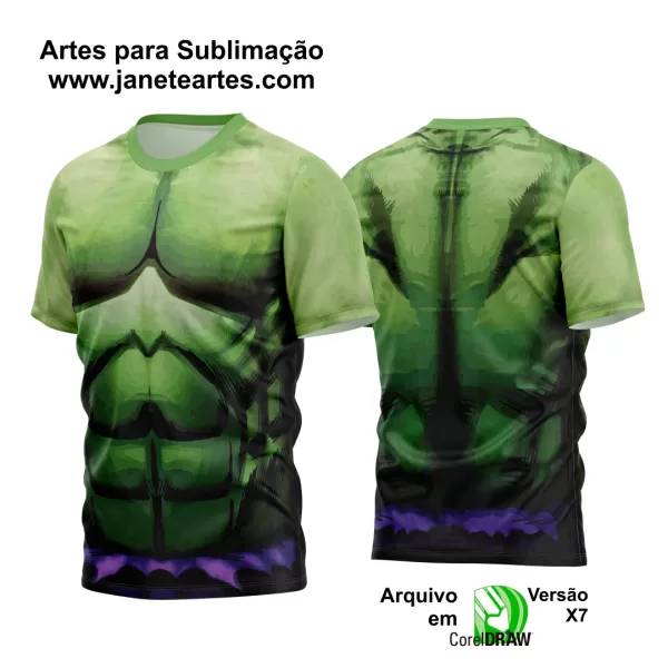 Arte Estampa Camisa Heróis - HULK