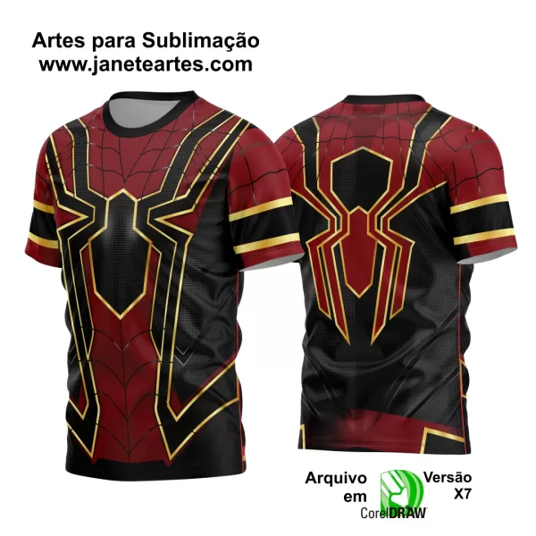 Arte Estampa Camisa Heróis - Homem Aranha - Spider-Man