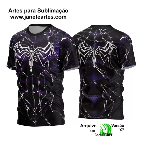 Arte Estampa Camisa Heróis - Venom
