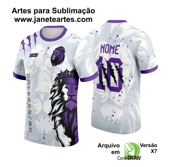 Arte Estampa Camisa InterClasse 2025 Leão