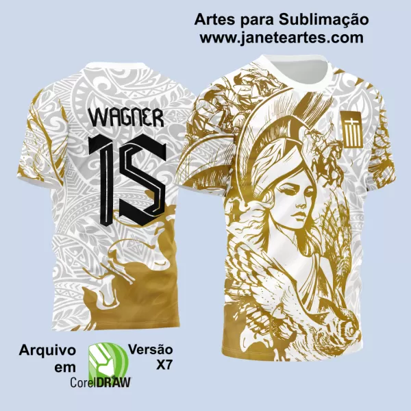 Arte Estampa Camisa Interclasse Athenas 2024