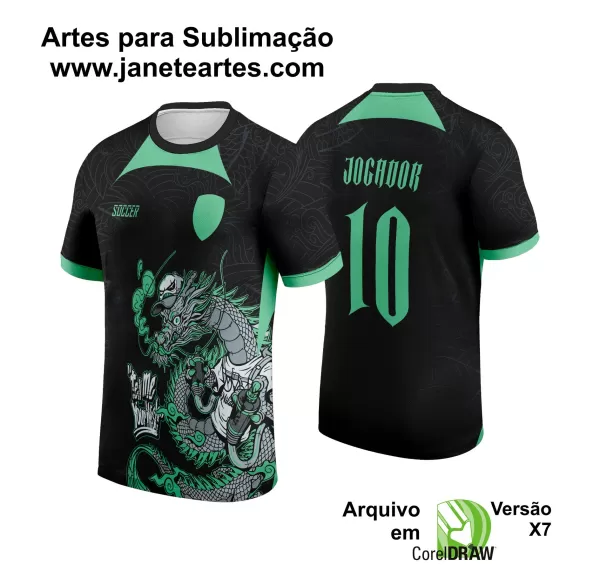 Arte Estampa Camisa Interclasse - Jogos Internos - 2024 - Dragão