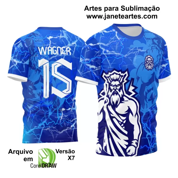 Arte Estampa Camisa Interclasse - Jogos Internos - 2024 - Zeus