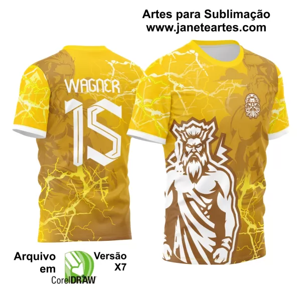 Arte Estampa Camisa Interclasse - Jogos Internos - 2024 - Zeus