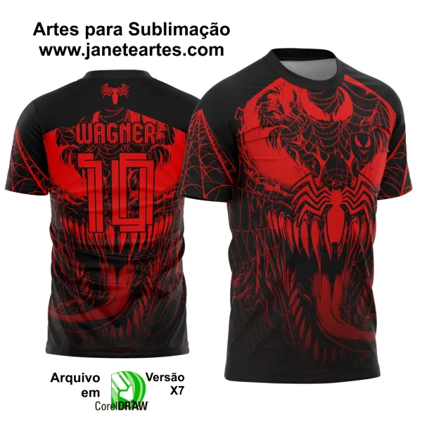 Arte Estampa Camisa Interclasse Venom 2025