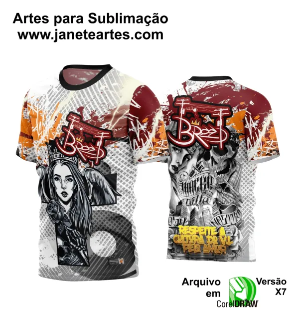 Arte Estampa Camisa Quebrada 2024