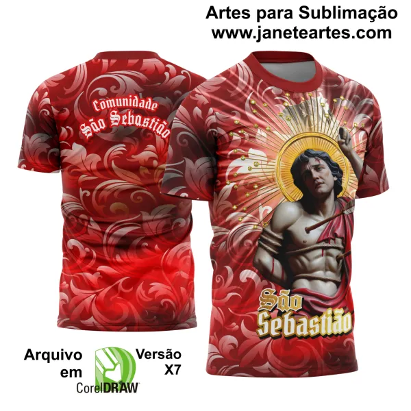 Arte Estampa Camisa São Sebastião 2025 Modelo 10