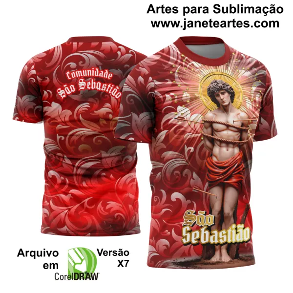 Arte Estampa Camisa São Sebastião 2025 Modelo 11